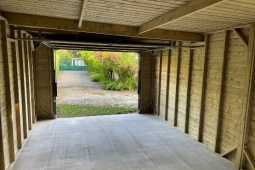 Garage en bois - Système panneaux